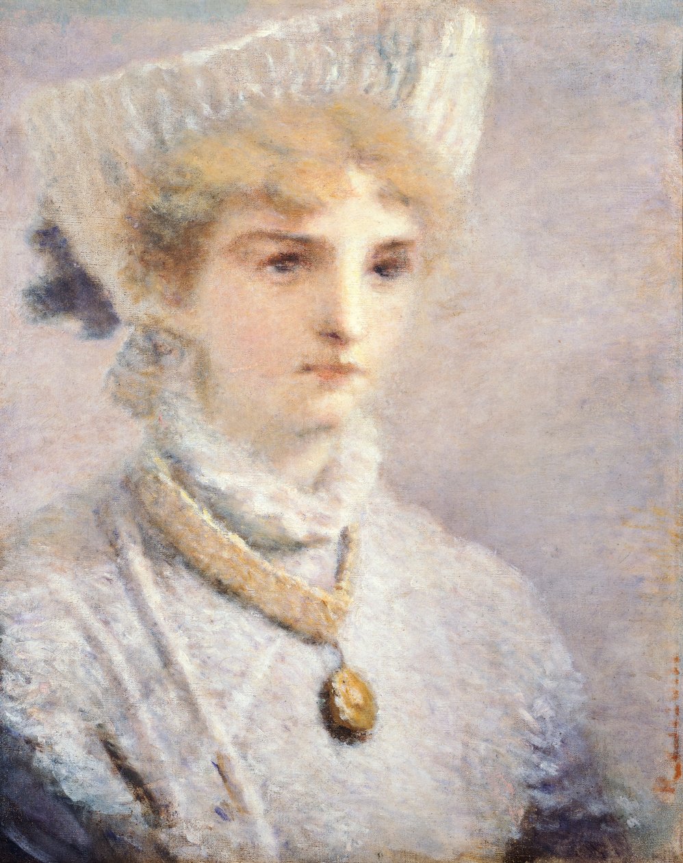 فتاة بيضاء - دانييل رانزوني (1843-1889) بواسطة دانييل رانزوني