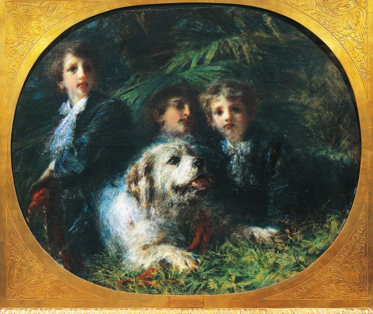 The Troubetzkoy Boys with a Dog ، بقلم دانييل رانزوني بواسطة دانييل رانزوني