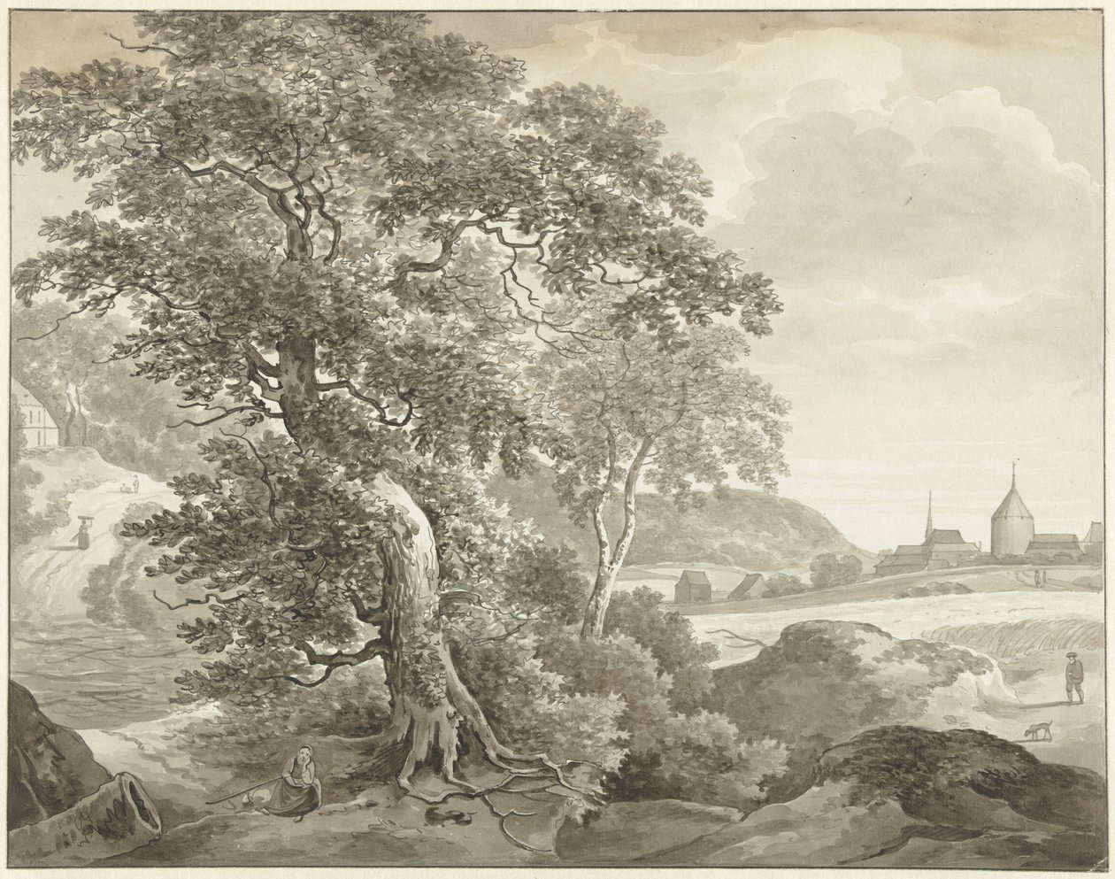 من المناظر الطبيعية إلى Ruisdael بواسطة دانيال دوبري