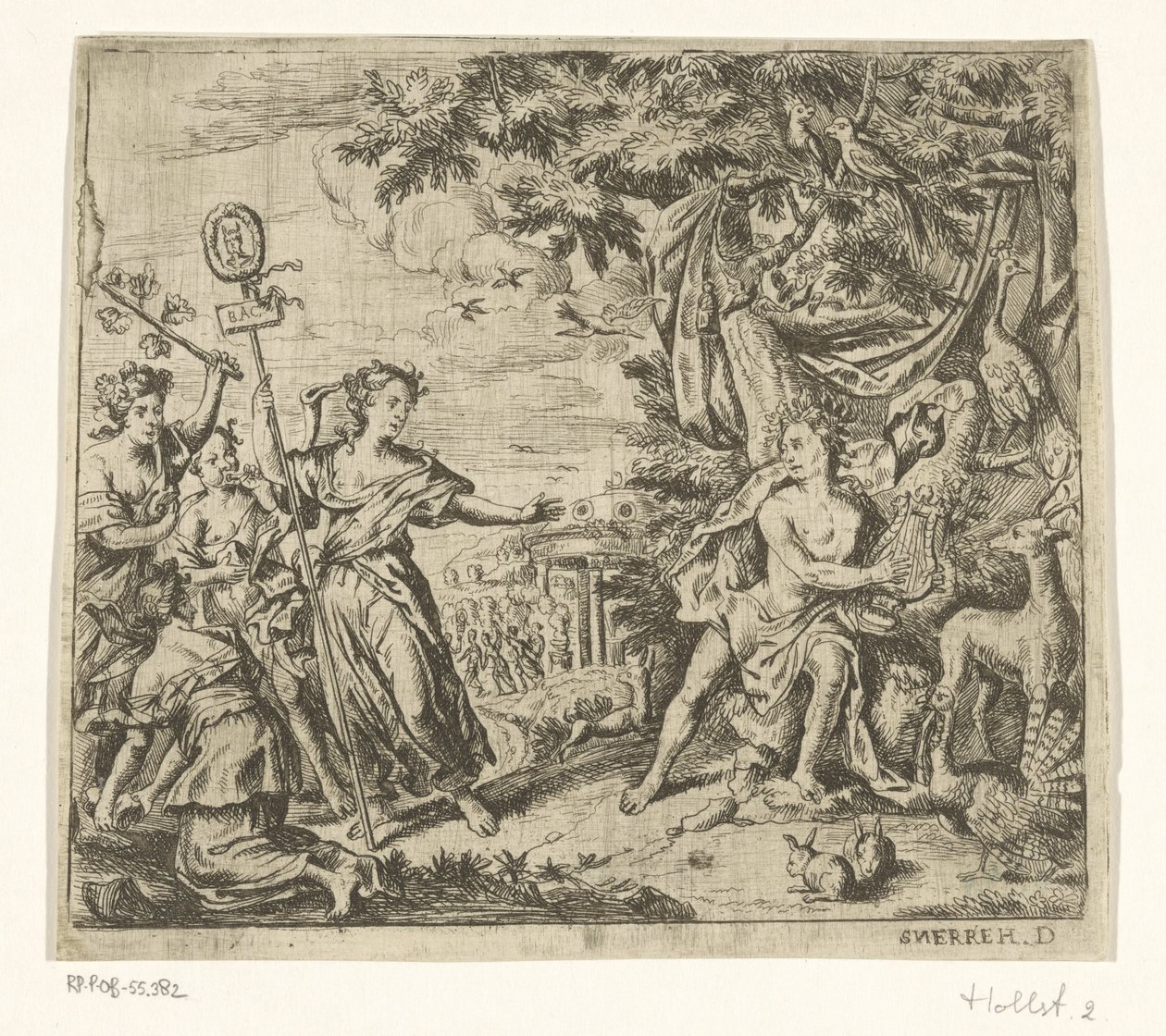 Orpheus و maenads من Ciconia بواسطة دانيال هيرينز (أنا)