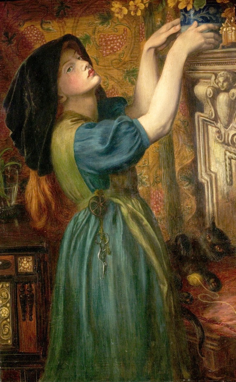 القطيفة (The Bower Maiden ، Fleur-de-Marie) ، 1874 بواسطة دانتي جابرييل تشارلز روسيتي