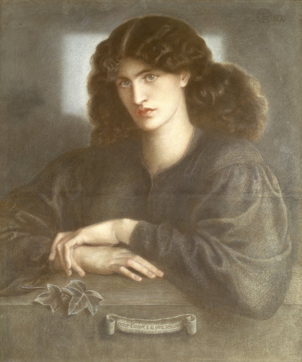 سيدة الشفقة ، أو La Donna della Finestra ، 1870 (باستيل) بواسطة دانتي جابرييل تشارلز روسيتي