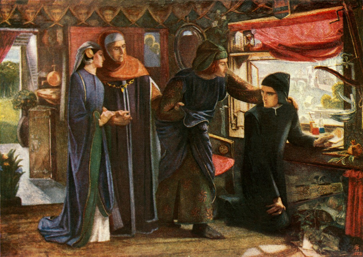 دانتي رسم الملاك ، 1853 ، c1912 بواسطة دانتي جابرييل تشارلز روسيتي