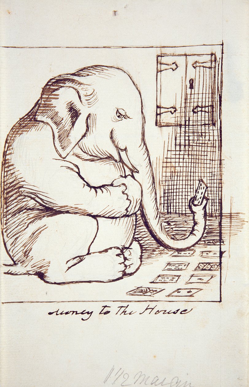 Money to the House ، حوالي 1873 (قلم وحبر على ورق) بواسطة دانتي جابرييل تشارلز روسيتي