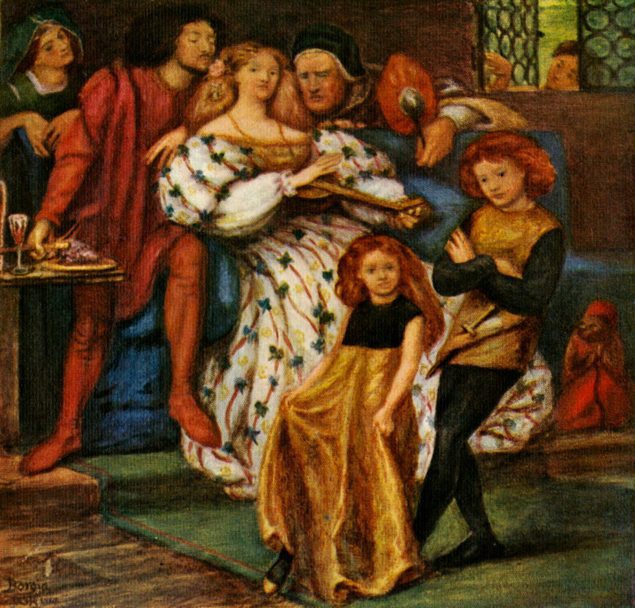 عائلة بورجيا ، 1863 ، c1912 بواسطة دانتي جابرييل تشارلز روسيتي