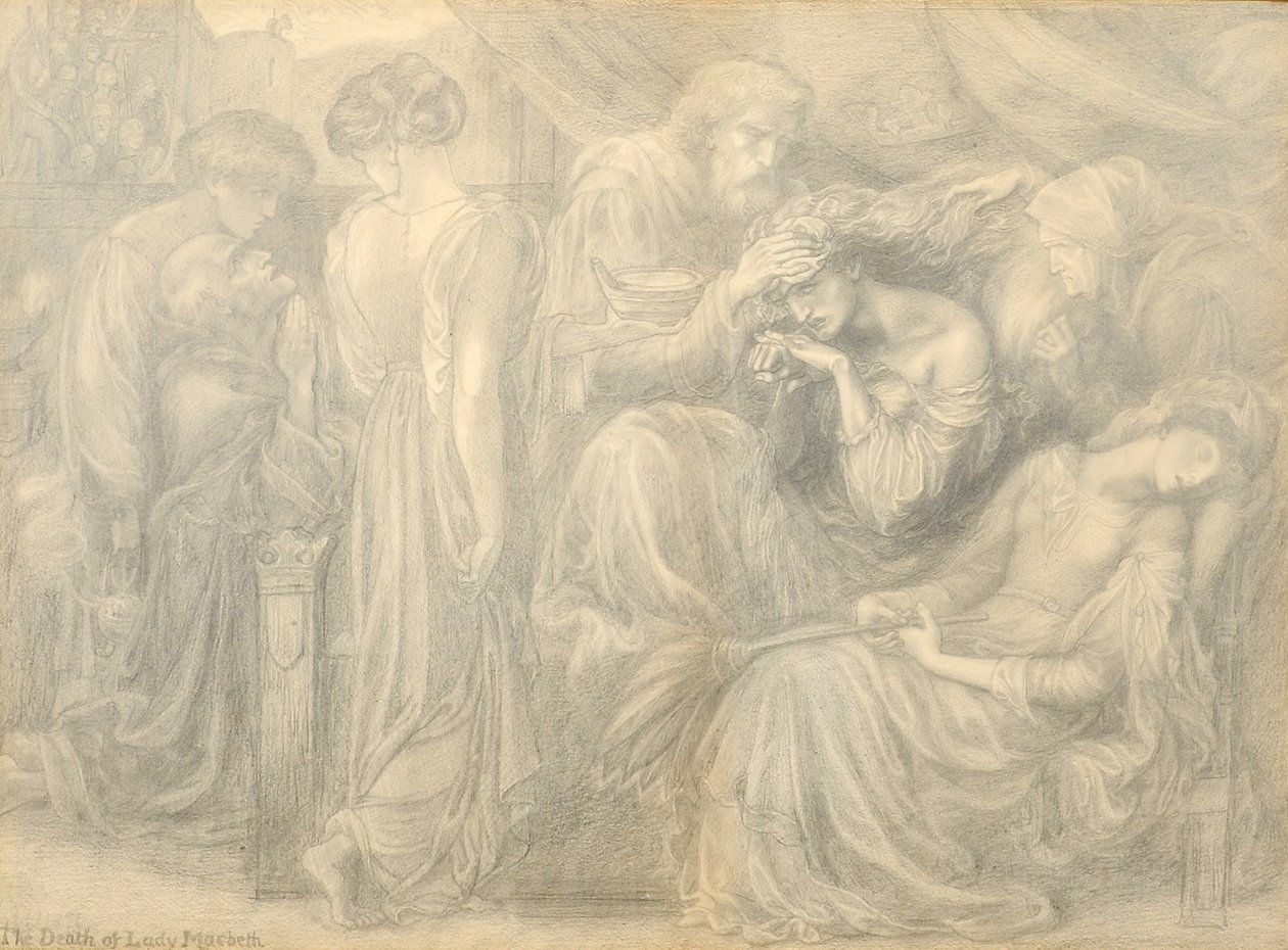 وفاة السيدة ماكبث ، c.1875 بواسطة دانتي جابرييل تشارلز روسيتي
