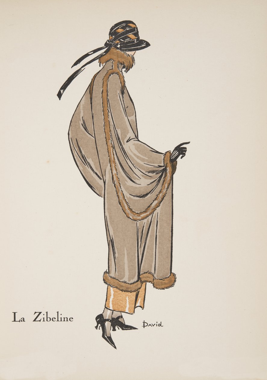 لا زيبيلين ، من مجموعة لوحات الموضة ، 1922 (طباعة pochoir) بواسطة ديفيد