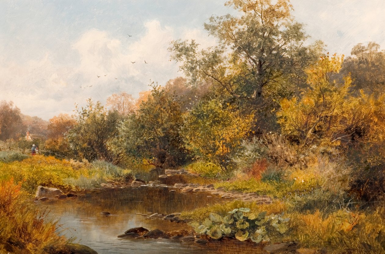 بروك في Old Storridge ، Worcestershire ، 1879 بواسطة ديفيد بيتس