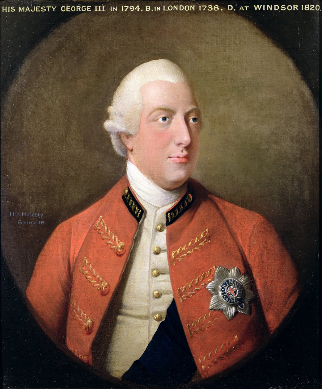 صورة لجورج الثالث (1738-1820) 1794 بواسطة ديفيد دود
