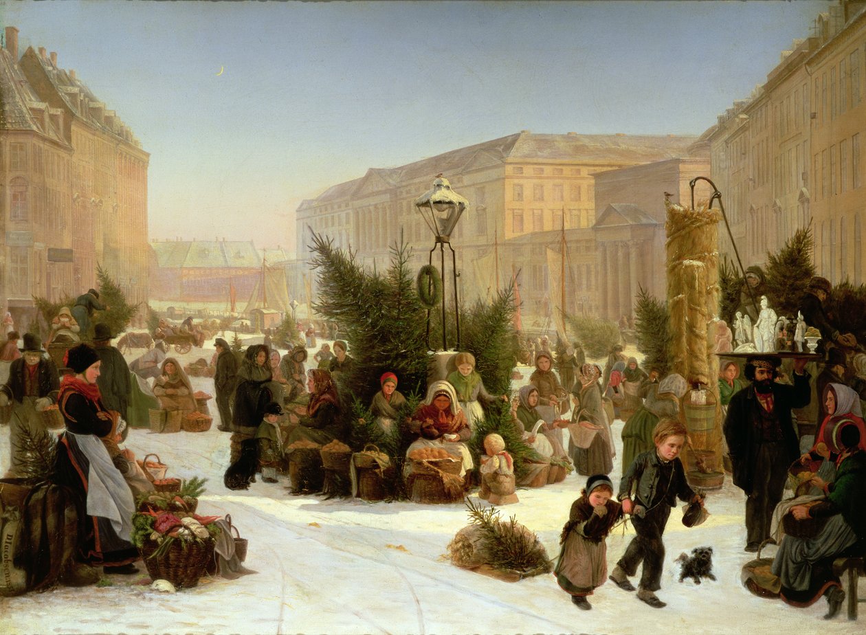 بيع أشجار عيد الميلاد ، 1853 بواسطة ديفيد جاكوبسن
