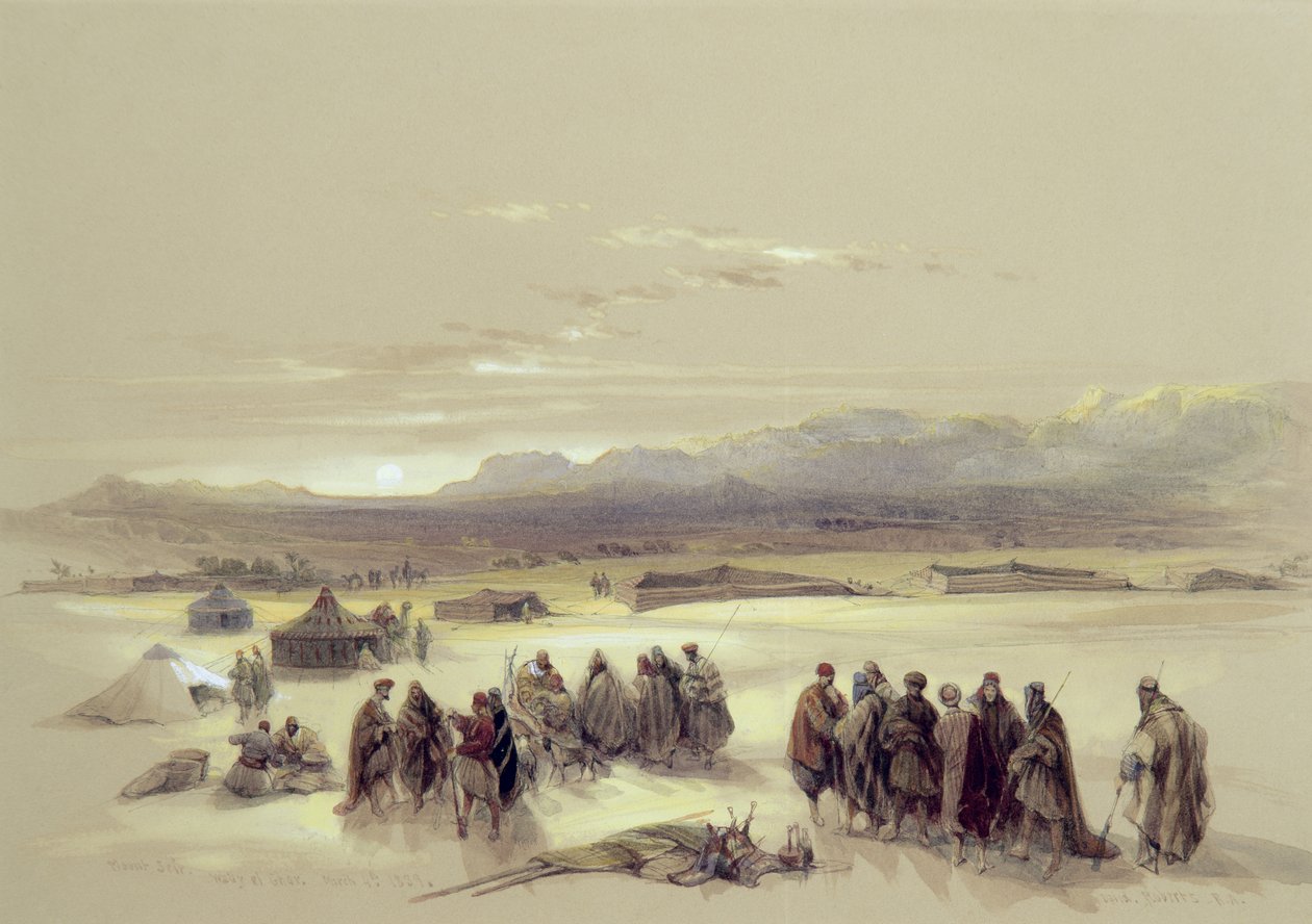 جبل سير ، وادي الغار ، 4 مارس 1839 بواسطة ديفيد روبرتس