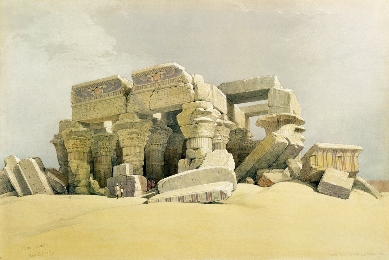 أطلال معبد كوم أمبو من مصر والنوبة ، المجلد الأول (انظر أيضًا 84718) بواسطة ديفيد روبرتس