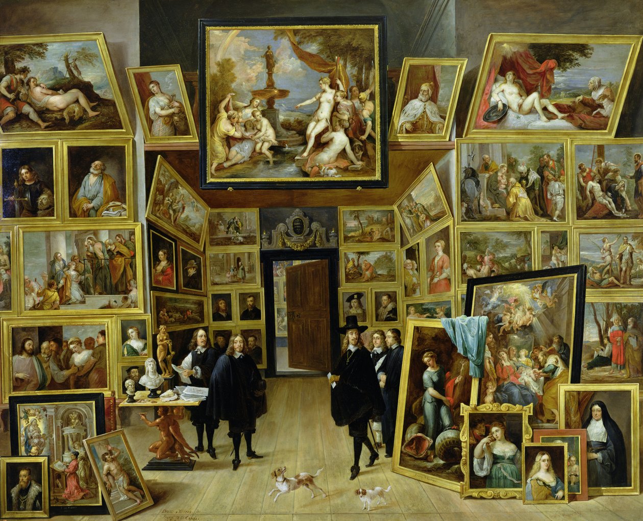 الأرشيدوق ليوبولد فيلهلم (1614-61) في معرض صوره ، c.1647 (زيت على النحاس) بواسطة ديفيد تينيرز الأصغر