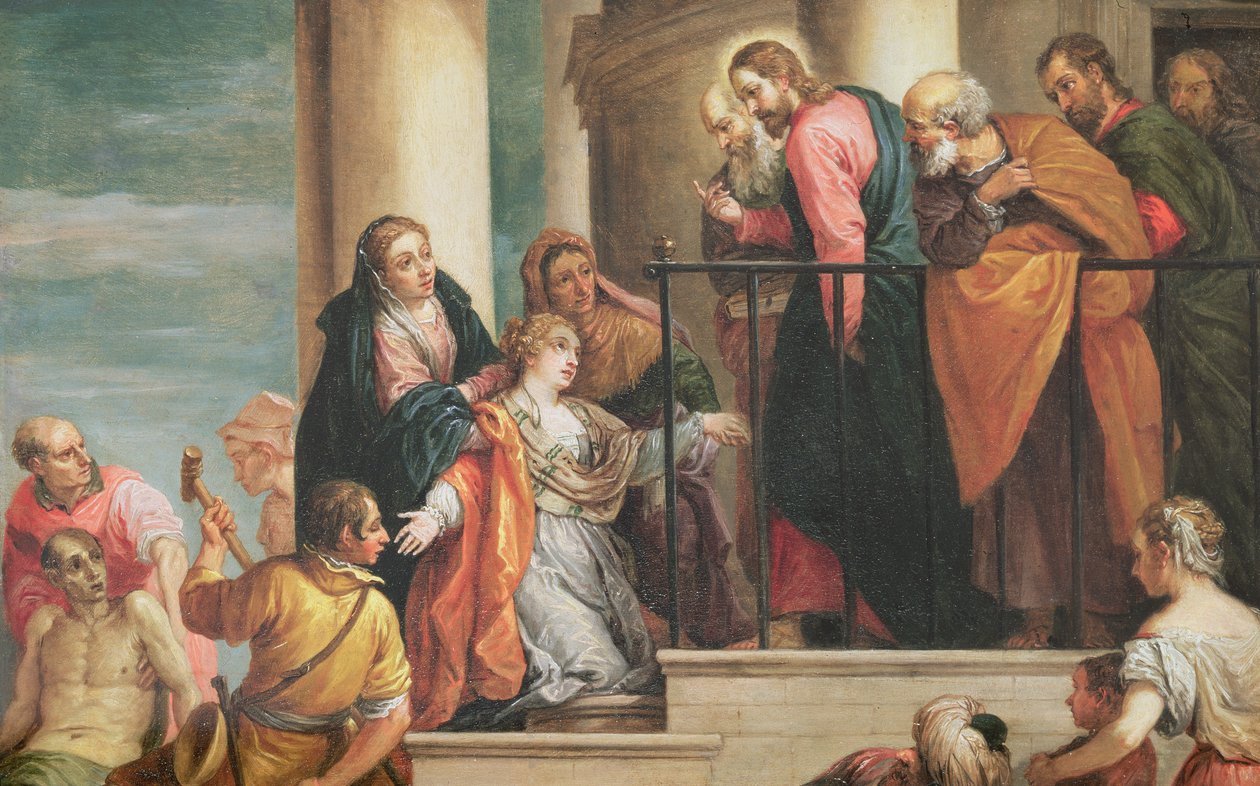تربية نجل الأرملة نين ، 1651-1656 ، نسخة من لوحة للفيرونيين (لوحة) بواسطة ديفيد تينيرز الأصغر