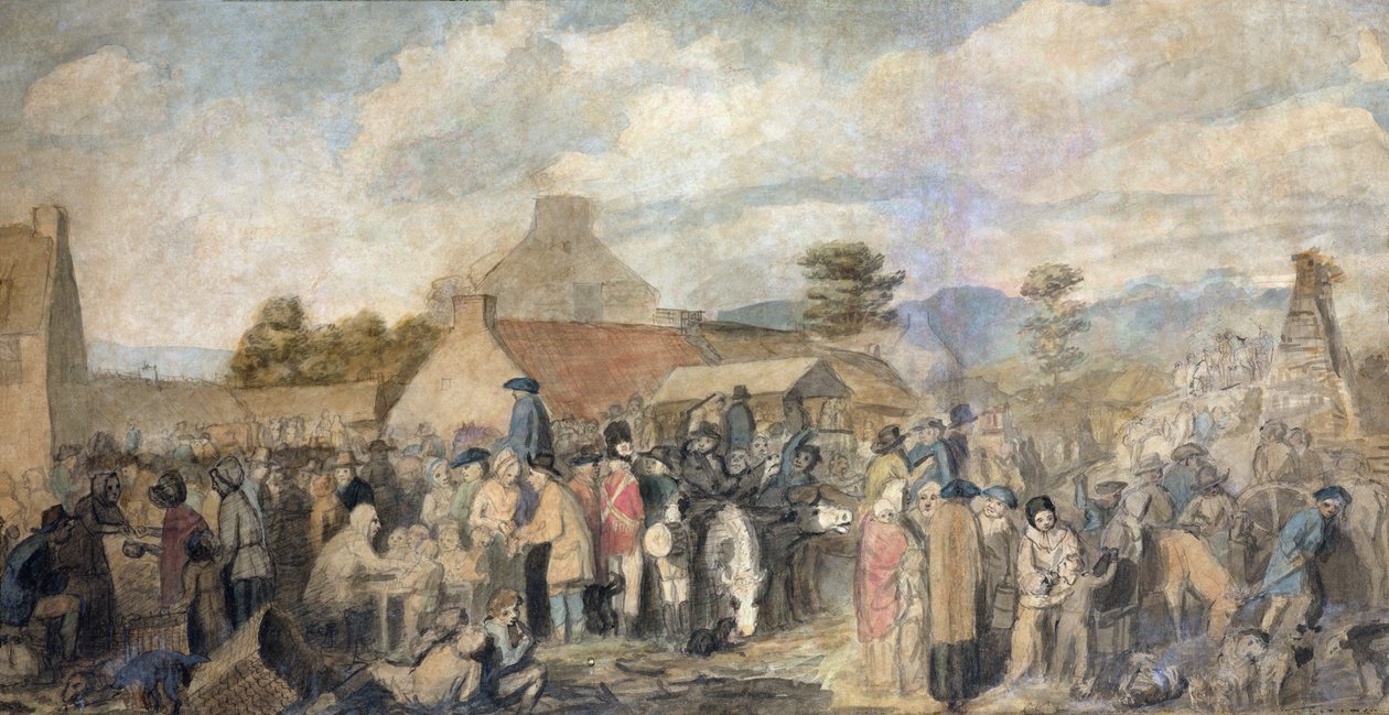 معرض Pitlessie ، 1804 بواسطة ديفيد ويلكي