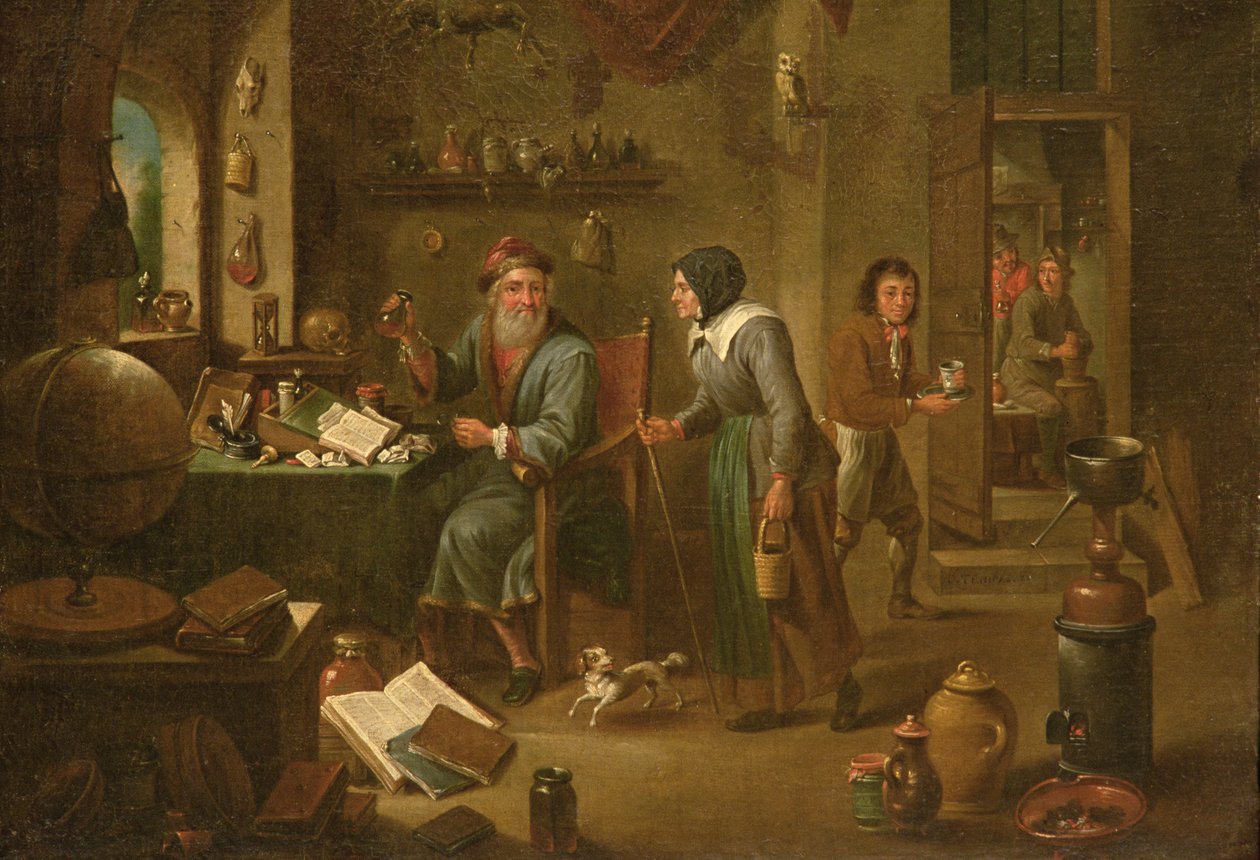 دراسة الكيميائي (لمزيد من التفاصيل انظر 164373) بواسطة ديفيد تنيرز الأكبر