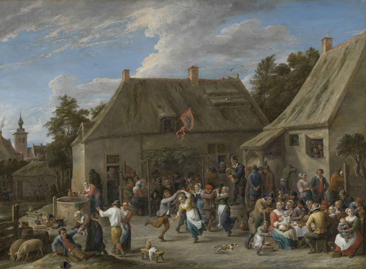 أرض الفلاحين ، ج .1665 بواسطة ديفيد تينيرز الأصغر