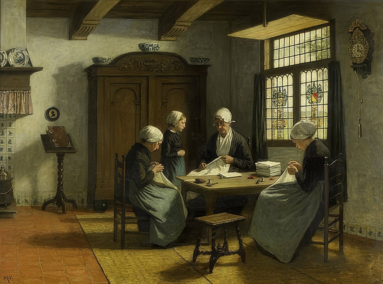 Waisenhaus في Katwijk-Binnen. أم 1870-1890 بواسطة ديفيد أدولف كونستانت ارتز