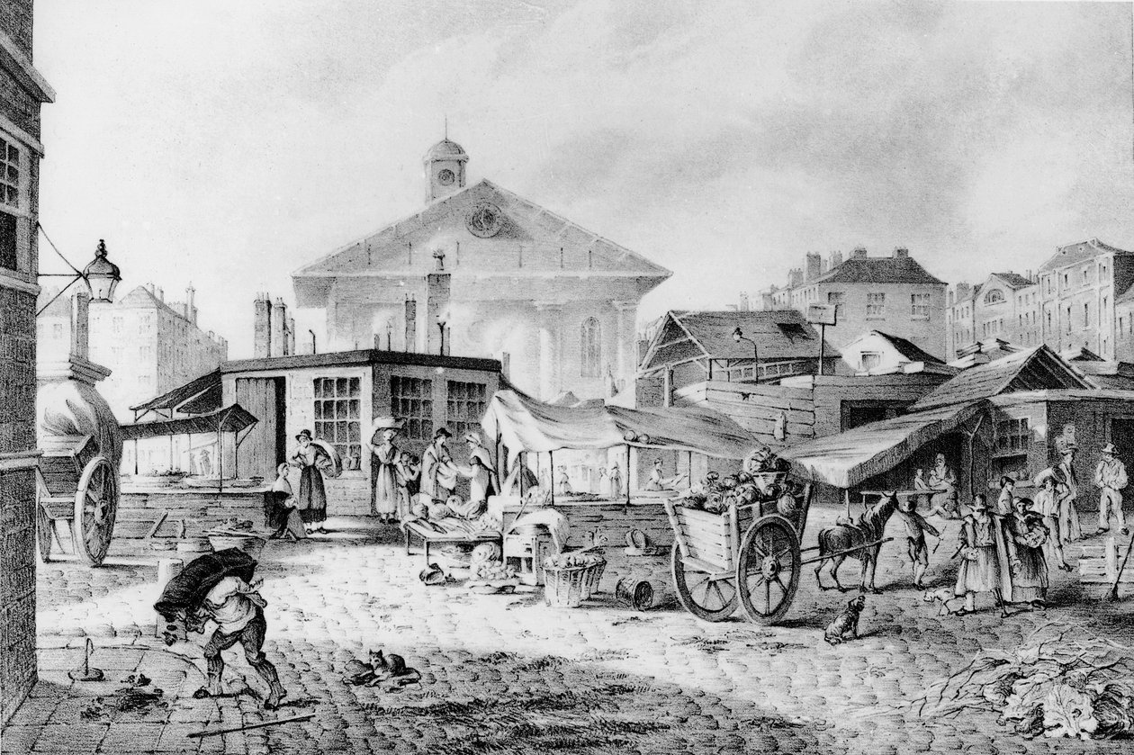 سوق كوفنت جاردن ، 1824 بواسطة ديفيد باربر
