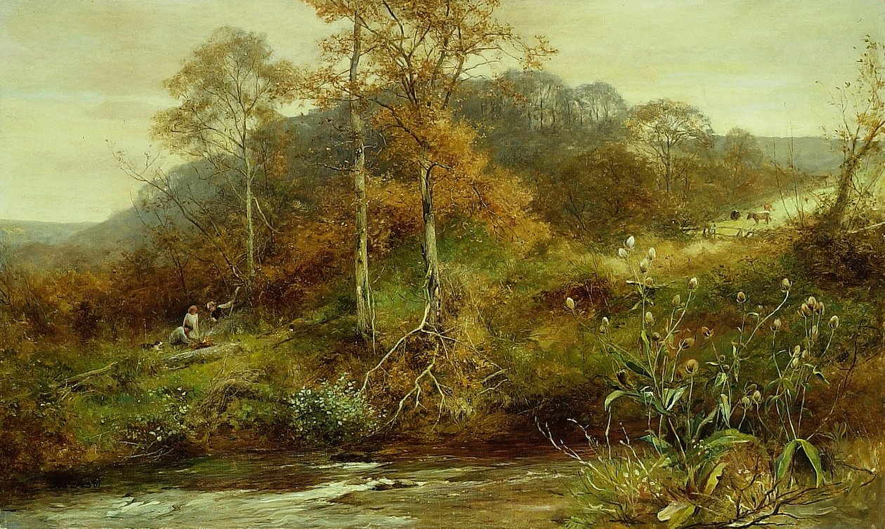 مشهد نهر الخريف ، The Brook ، 1889. بواسطة ديفيد بيتس