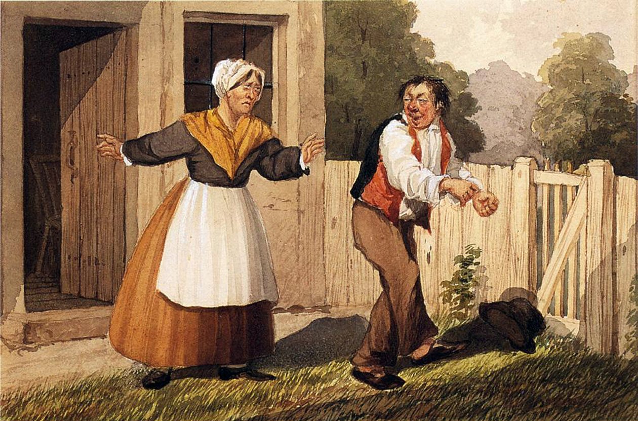 الزوج المخمور ، 1818 بواسطة ديفيد كلايبول جونستون