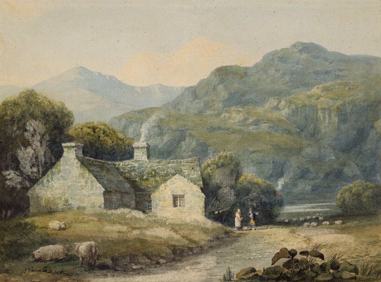 مزرعة في Llanberis ، شمال ويلز (مرحاض على ورق) بواسطة ديفيد كوكس