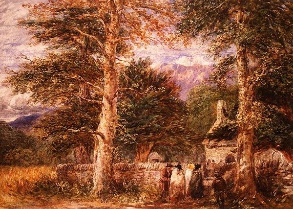 كنيسة Bettws-y-Coed ، شمال ويلز بواسطة ديفيد كوكس