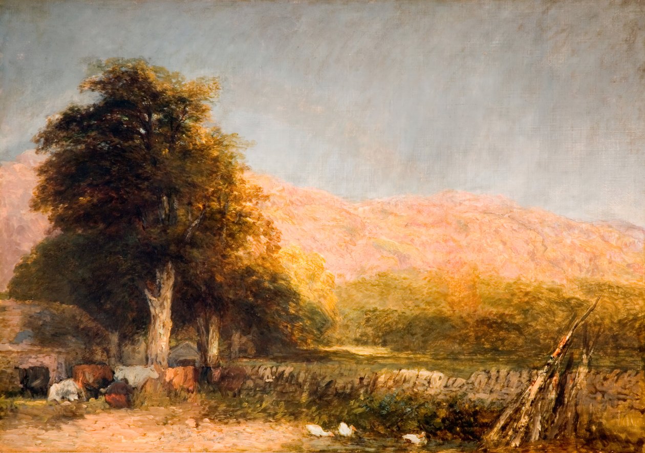 مزرعة في Bettws-y-Coed ، 1856. بواسطة ديفيد كوكس الأكبر