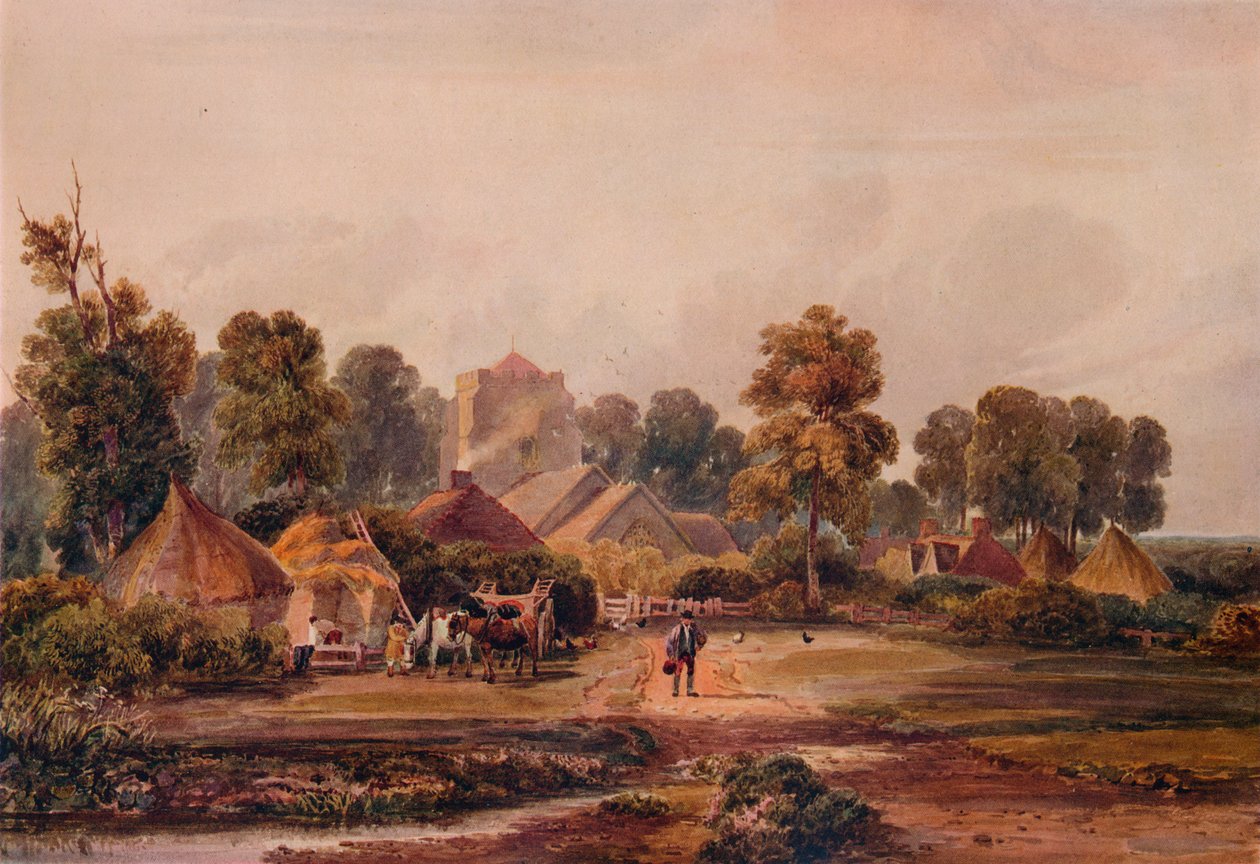 مزرعة ورسيسترشاير ، c1848 بواسطة ديفيد كوكس الأكبر