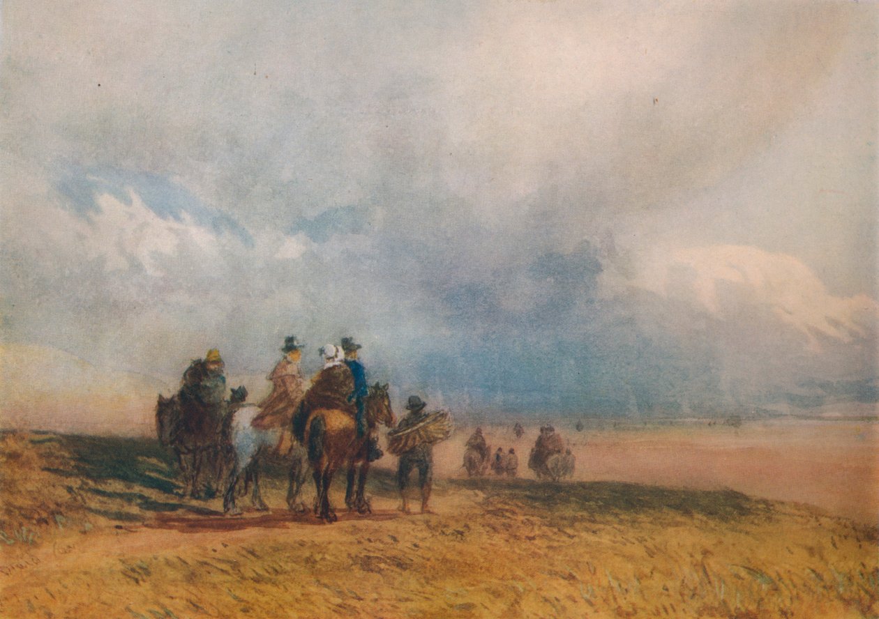 عبور الرمال ، أولفيرستون ، c1834 بواسطة ديفيد كوكس الأكبر