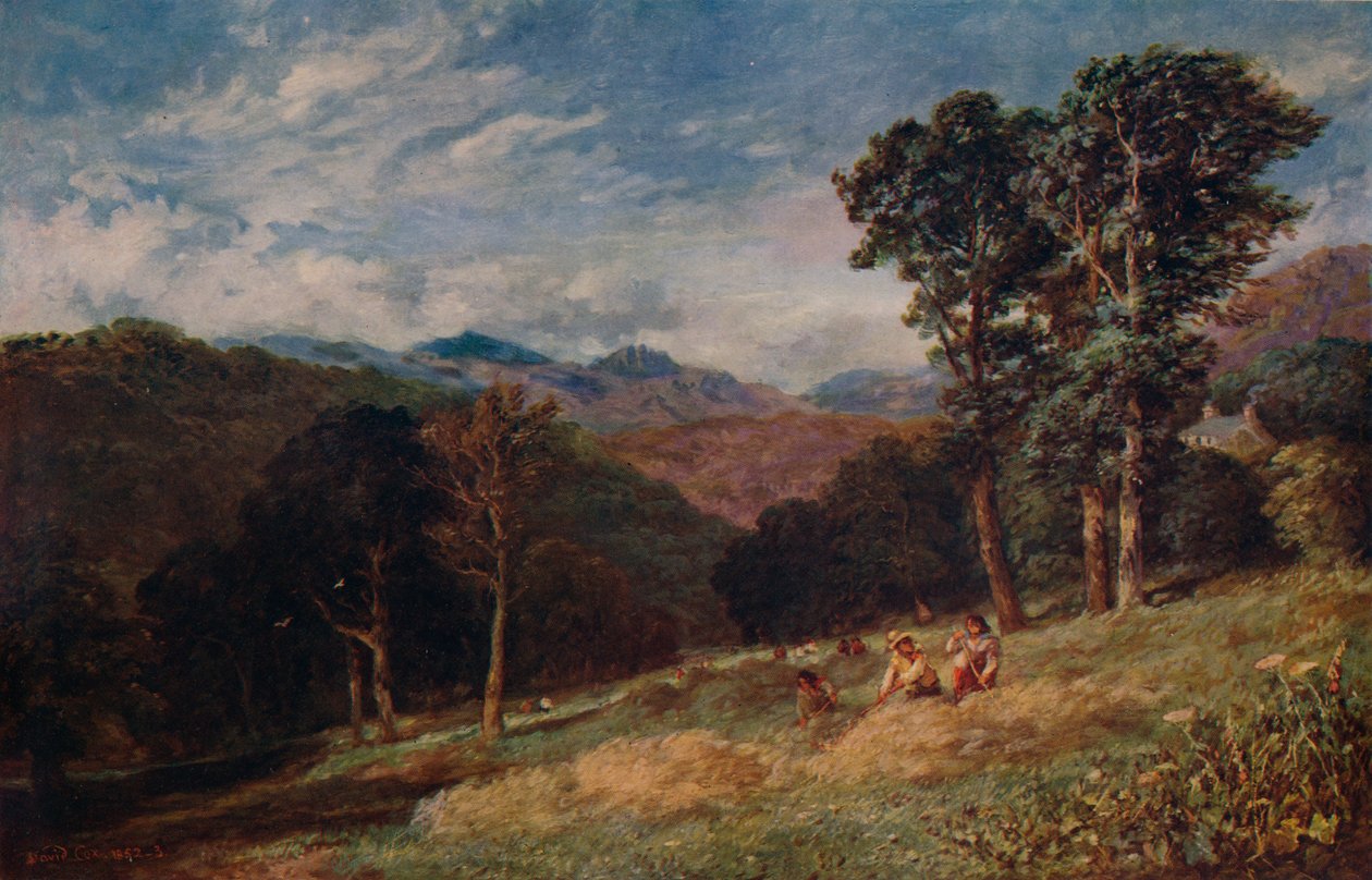 صناعة القش ، قرب كونواي ، c1852 بواسطة ديفيد كوكس الأكبر