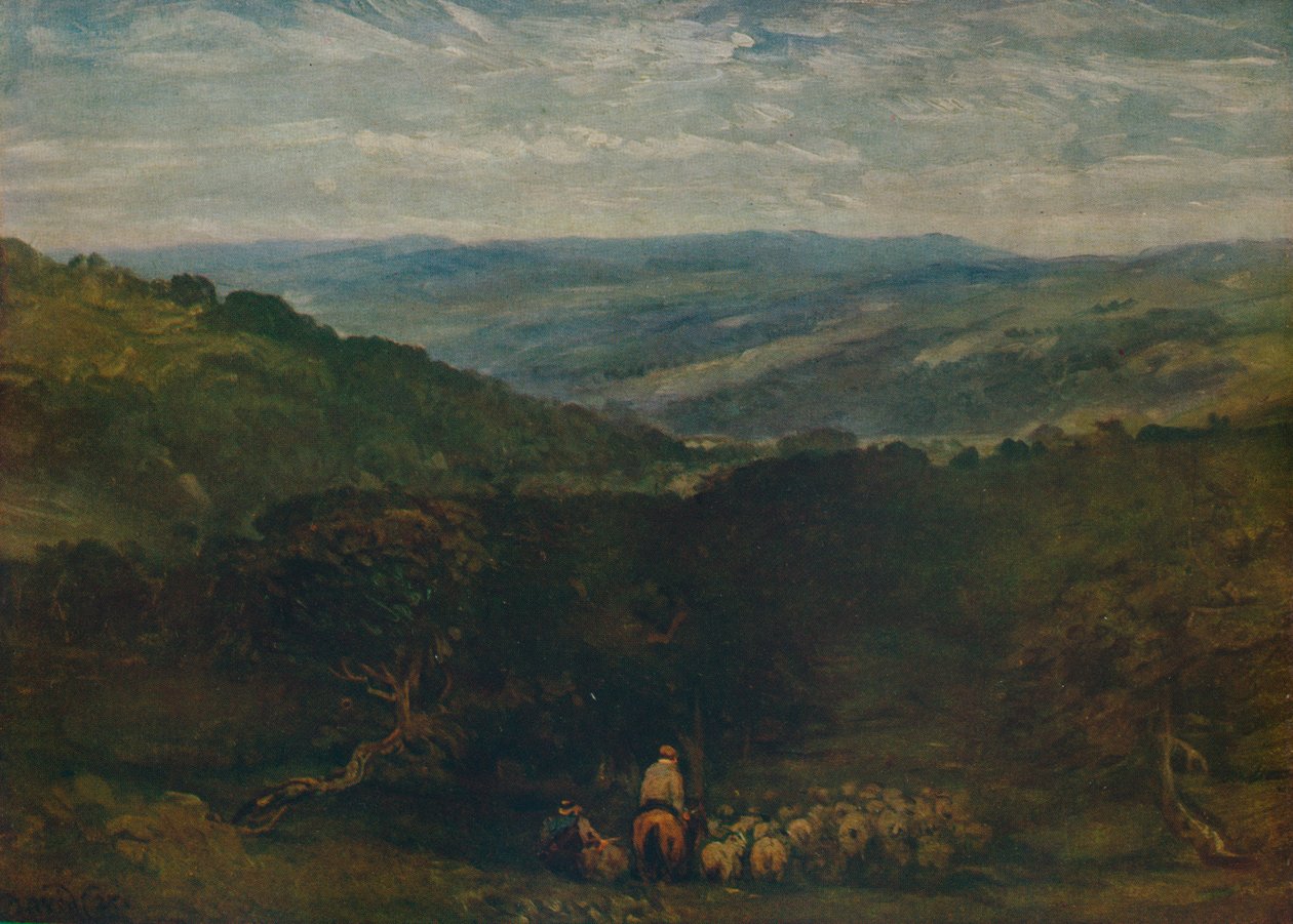 في الحديقة ، بولتون بريدج ، c1852 بواسطة ديفيد كوكس الأكبر