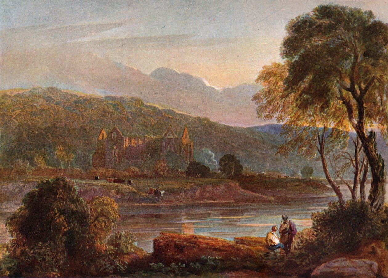 "دير Tintern" ، 1840 بواسطة ديفيد كوكس الأكبر