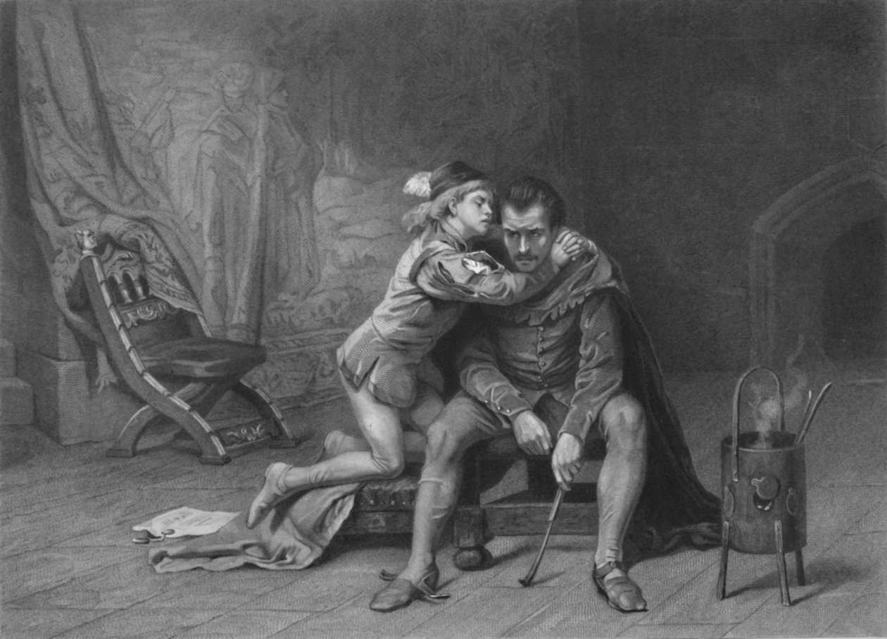 "الأمير آرثر وهوبرت كينغ جون" ، عام 1870. بواسطة ديفيد ديسفاتشيز