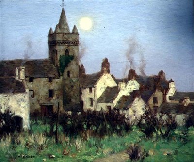 The Tolbooth ، Kircudbright ، حوالي 1900 (زيت على قماش) بواسطة ديفيد جولد