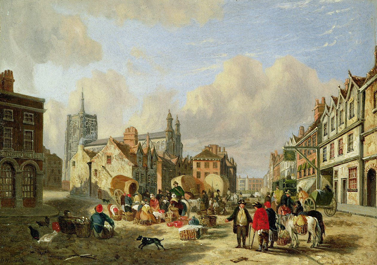 هايماركت ، نورويتش ، 1825 بواسطة ديفيد هودجسون