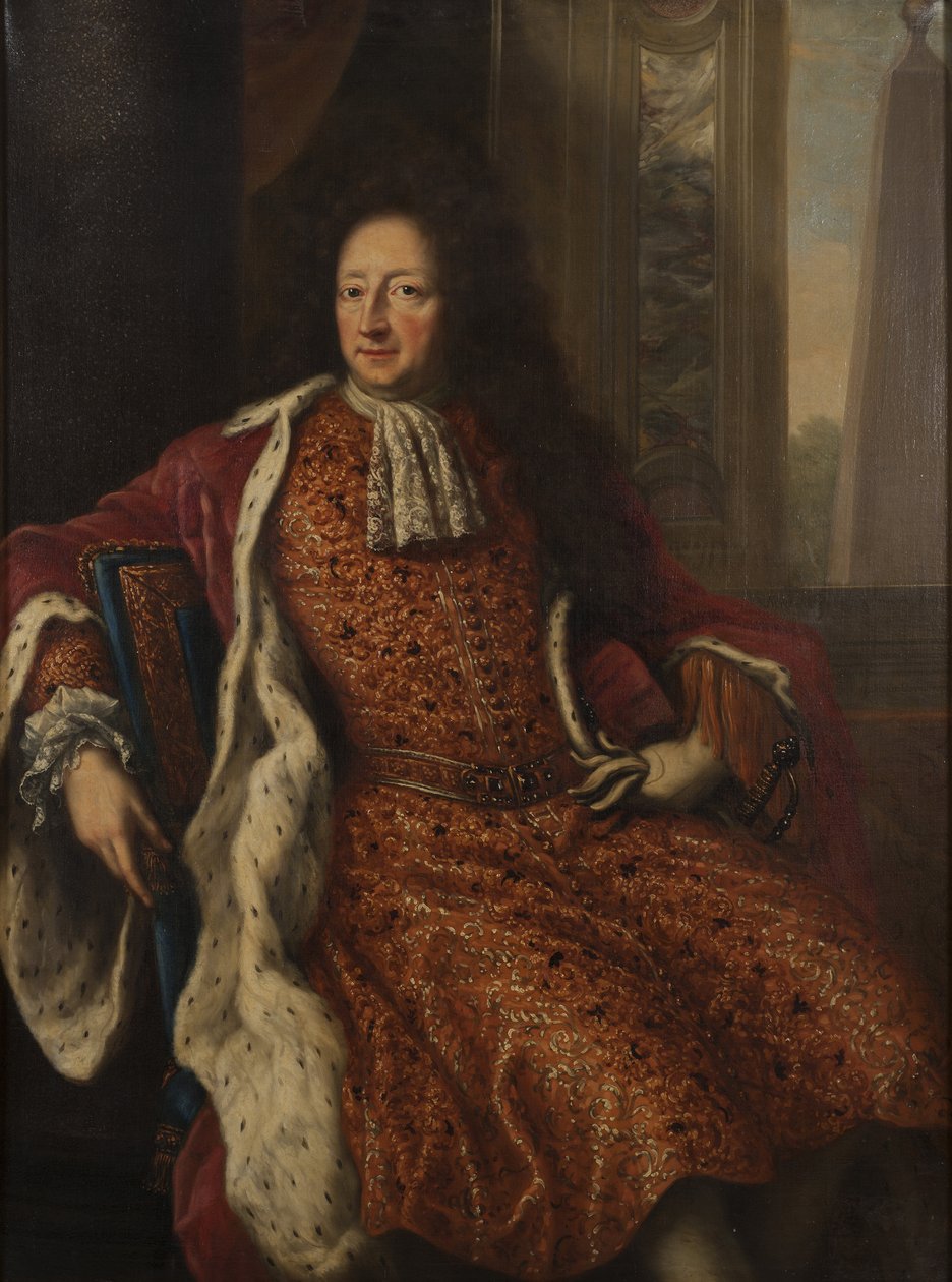 الكونت هانز واشتميستر ، أميرال دي لا مارين رويال suedoise - صورة هانز واشتميستر (1641-1714) ، كونت يوهاننيش ، بقلم إهرنسترال ، ديفيد كلويكر (1629-1698). زيت على قماش بواسطة ديفيد كلوكر شعاع الشرف