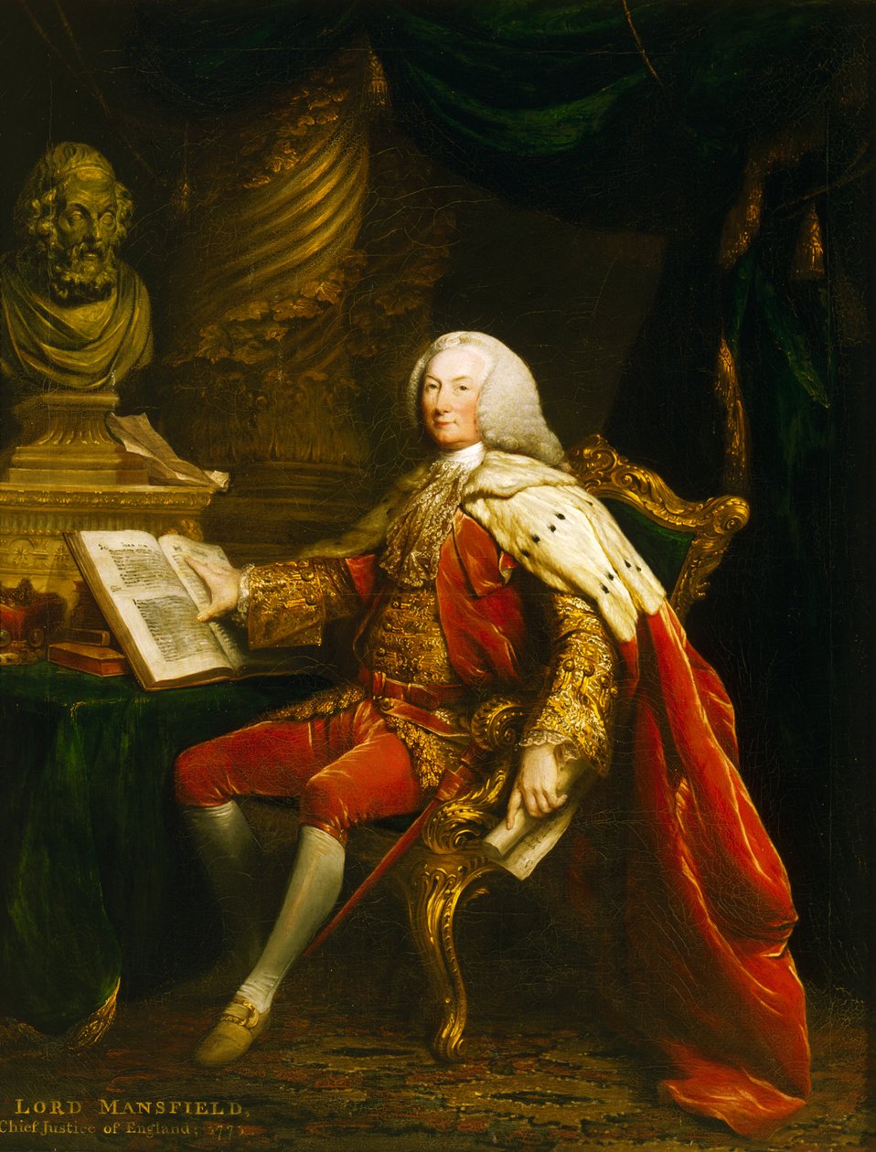 صورة وليام موراي ، إيرل مانسفيلد الأول ، 1770 بواسطة ديفيد مارتن