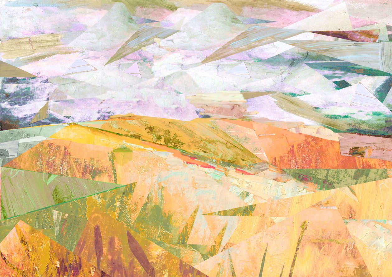 Summer Fields, 2017 (Mixed Media on Wood Panel) بواسطة ديفيد ماكونوتشي