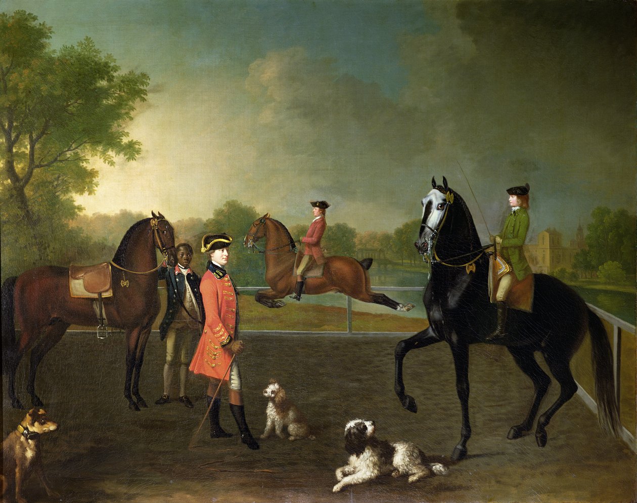 هنري ، إيرل بيمبروك العاشر ، وابنه جورج أوغستوس ، اللورد هربرت (1759-1827) بواسطة ديفيد مورير