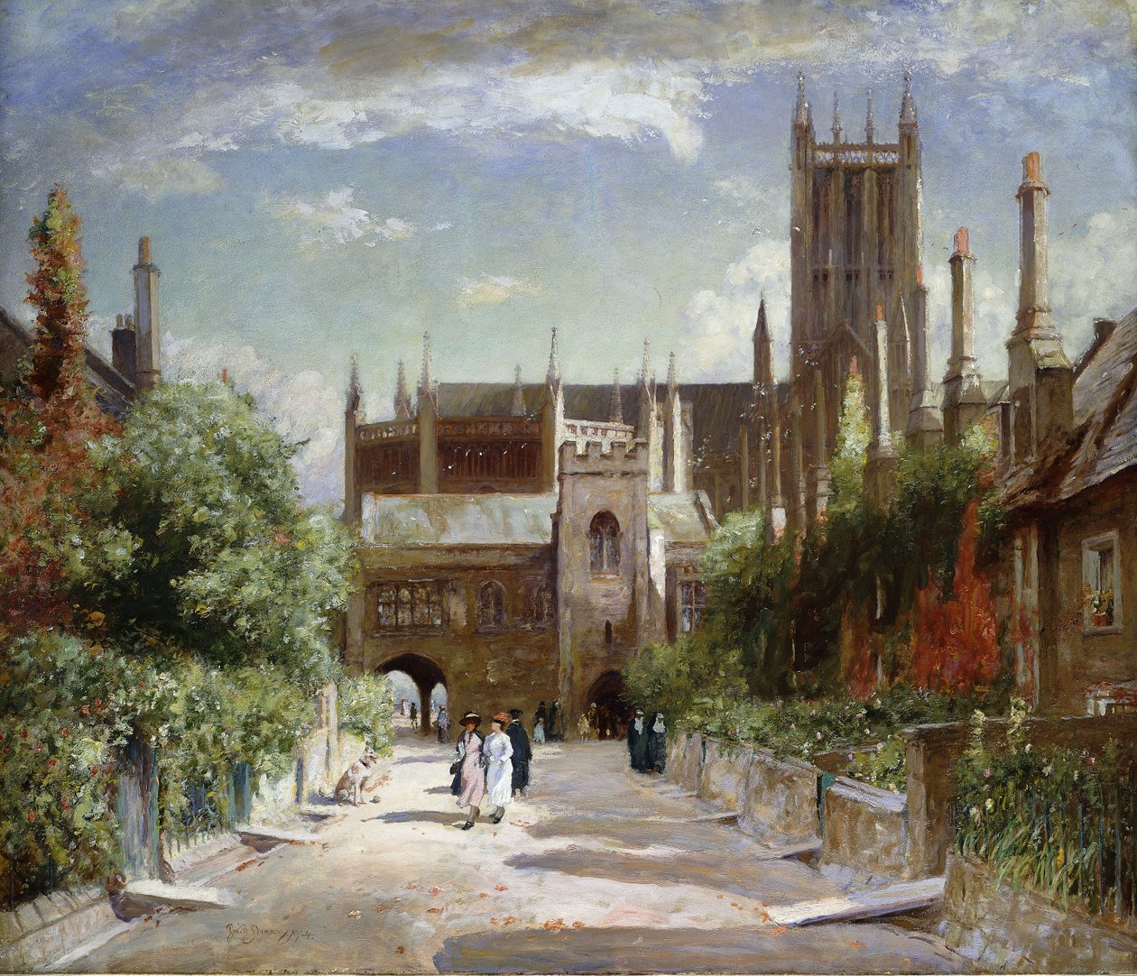 The Vicars "إغلاق ، كاتدرائية ويلز ، 1924 بواسطة ديفيد موراي