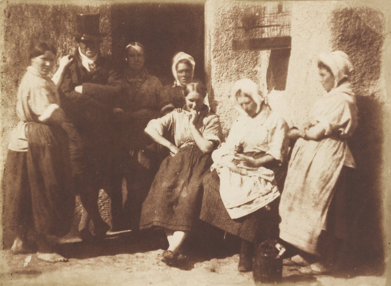 باب كوخ طيار نيوهافن ، 1845. المؤلفون: ديفيد أوكتافيوس هيل ، روبرت أدامسون. بواسطة ديفيد أوكتافيوس هيل ، روبرت آدمسون