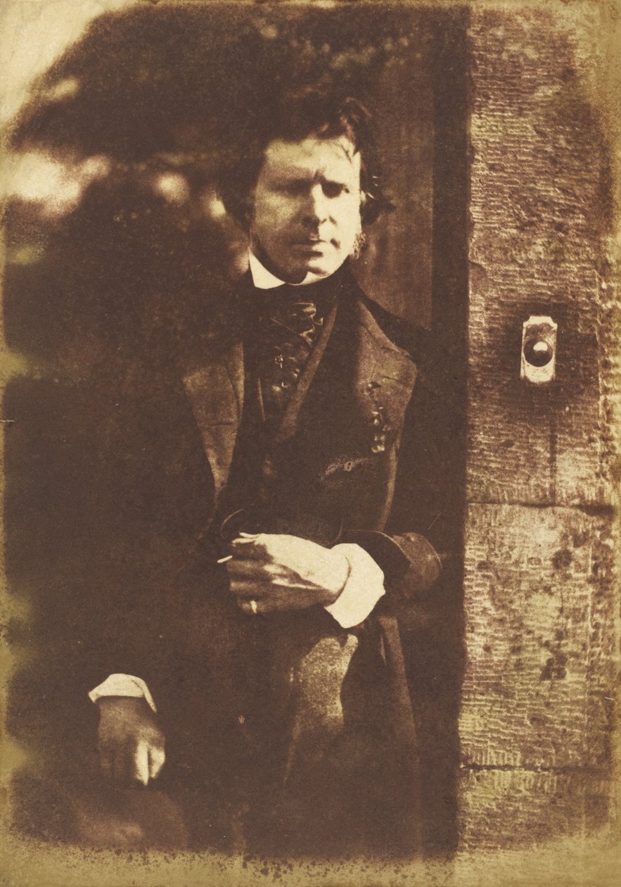 ديفيد أوكتافيوس هيل عند بوابة روك هاوس ، إدنبرة ، 1843-1847. التأليف: ديفيد أوكتافيوس هيل ، روبرت أدامسون. بواسطة ديفيد أوكتافيوس هيل ، روبرت آدمسون