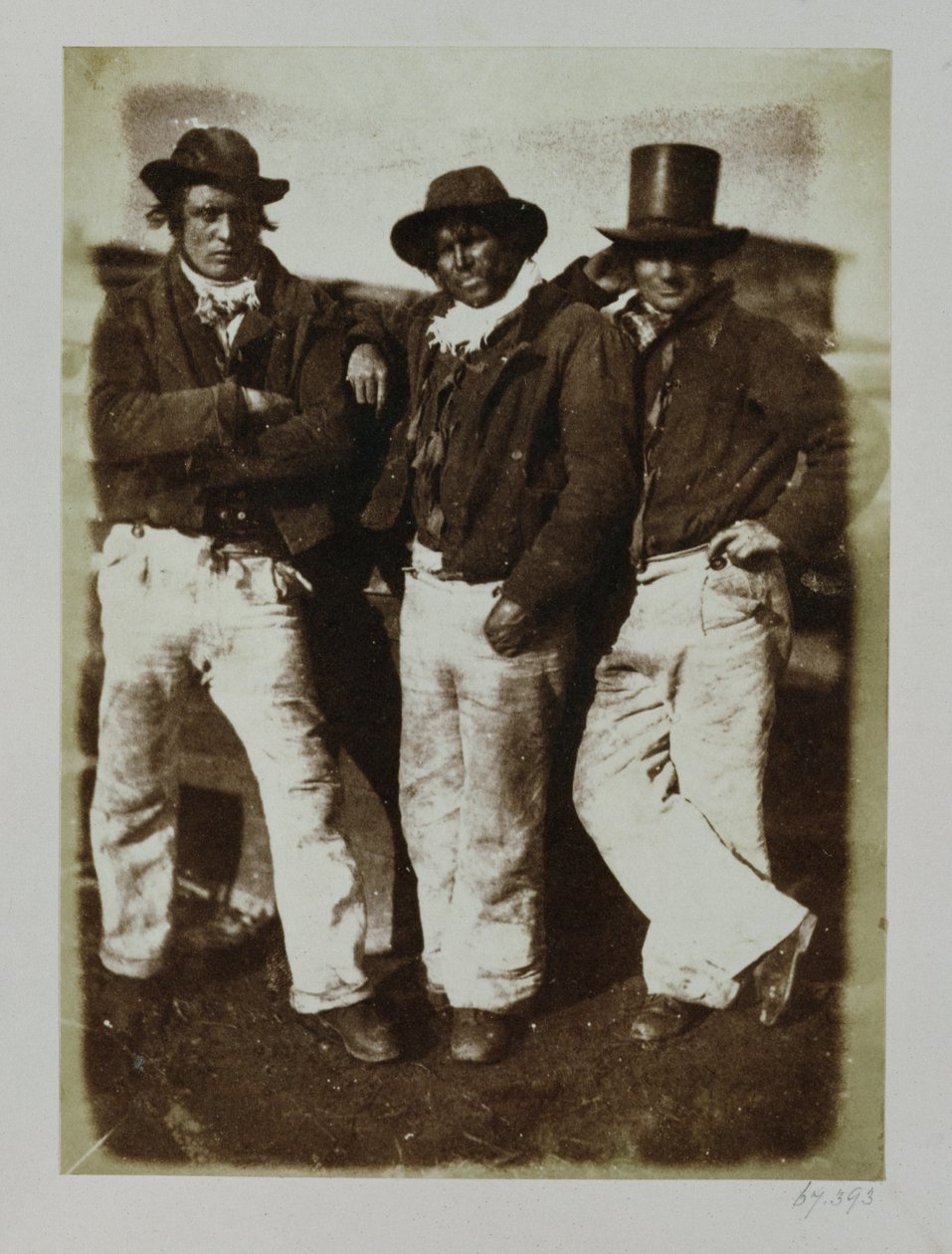 الصيادون آشور ، c.1843-47 (طباعة ورقة الملح من سلبية calotype) بواسطة ديفيد اوكتافيوس هيل