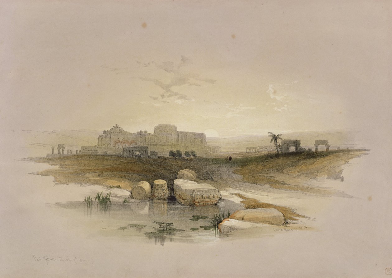 بيت جبرين ، من "الأرض المقدسة" ، نقشها لويس حق (1806-1885) ، 1839 بواسطة ديفيد روبرتس