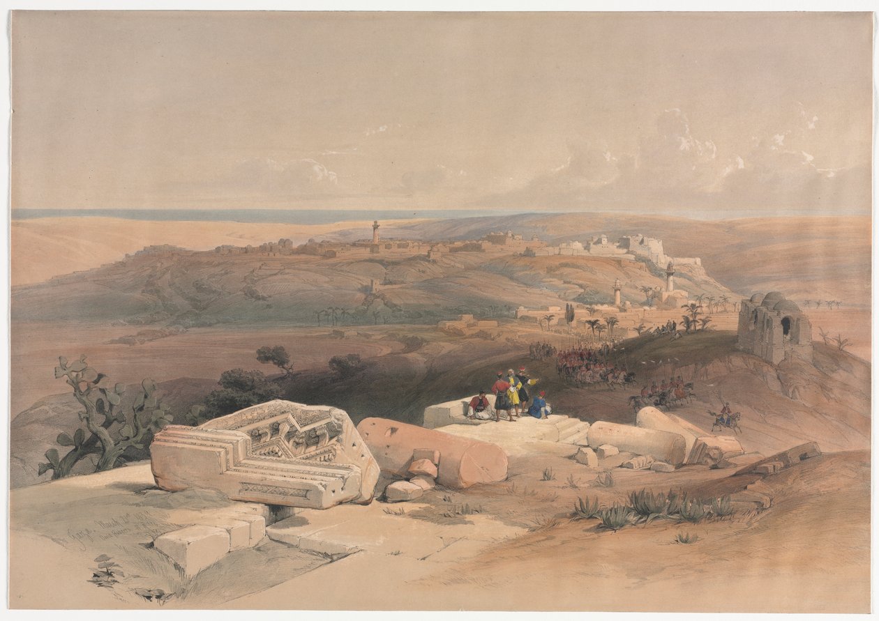غزة ، 1839. بواسطة ديفيد روبرتس