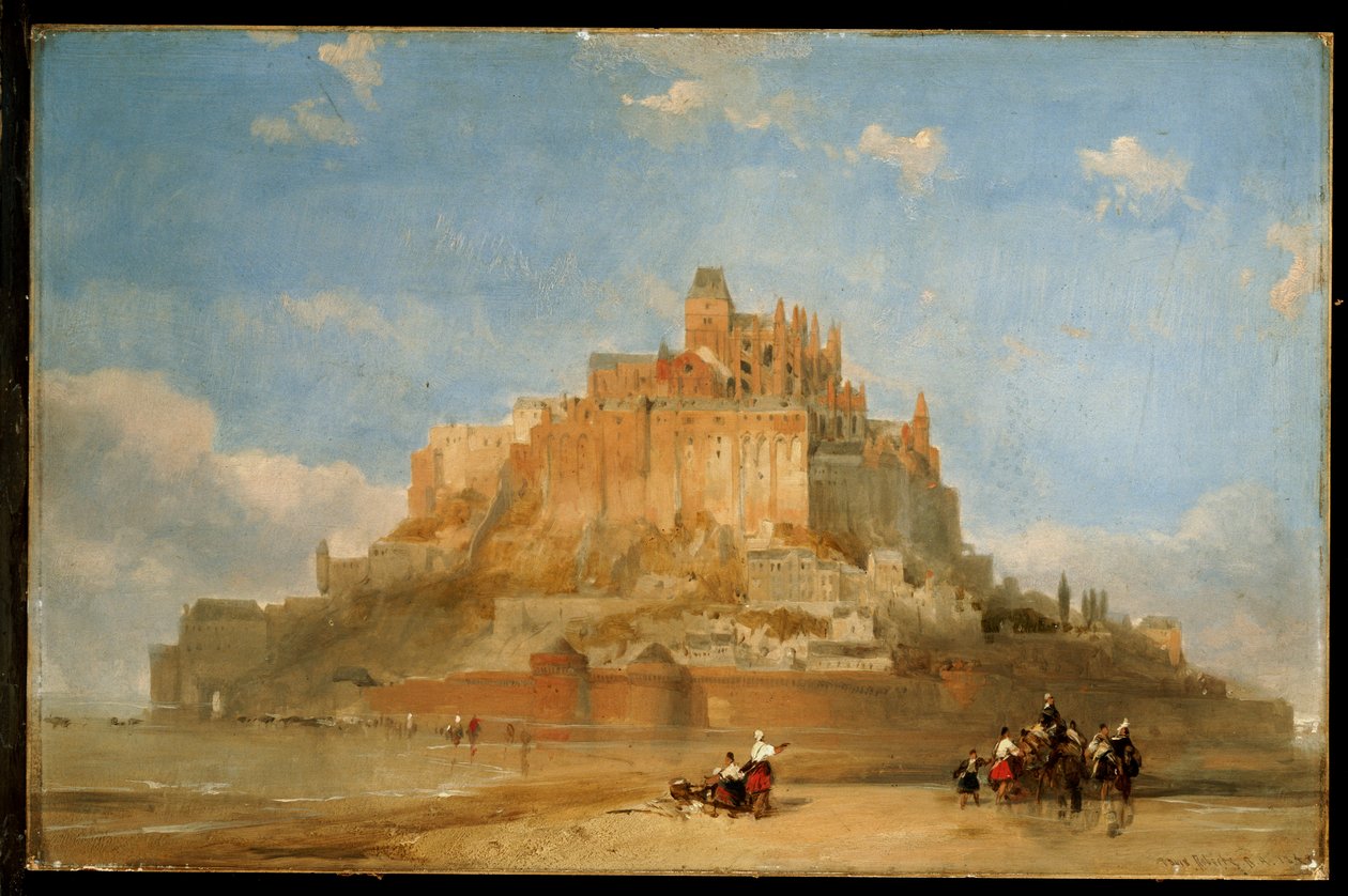 مونت سانت ميشيل من الرمال ، 1848 بواسطة ديفيد روبرتس