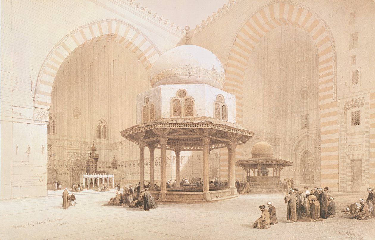 مسجد السلطان حسن ، 1848 بواسطة ديفيد روبرتس