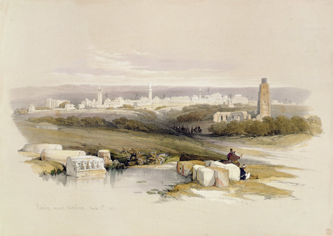 الرملة ، من "الأرض المقدسة" ، نقشها لويس حق (1806-1885) ، 1839 بواسطة ديفيد روبرتس