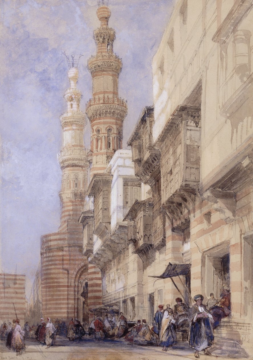 باب المتولى ، القاهرة ، 1838 بواسطة ديفيد روبرتس